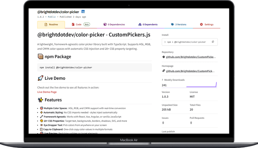 Custom Color Picker